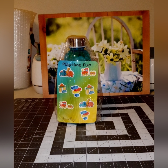 Playtime Fun Sticker Sheet With 25 Fl Oz Water Bottle - Picture 5 of 5